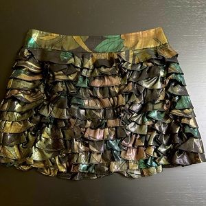 Spectacular Marc Jacobs Ruffled Multicolor Miniskirt